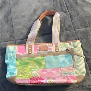 Colorful Patchwork Tote Bag